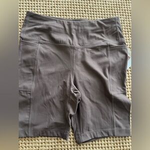 Women's Brown High-Waisted Shorts
